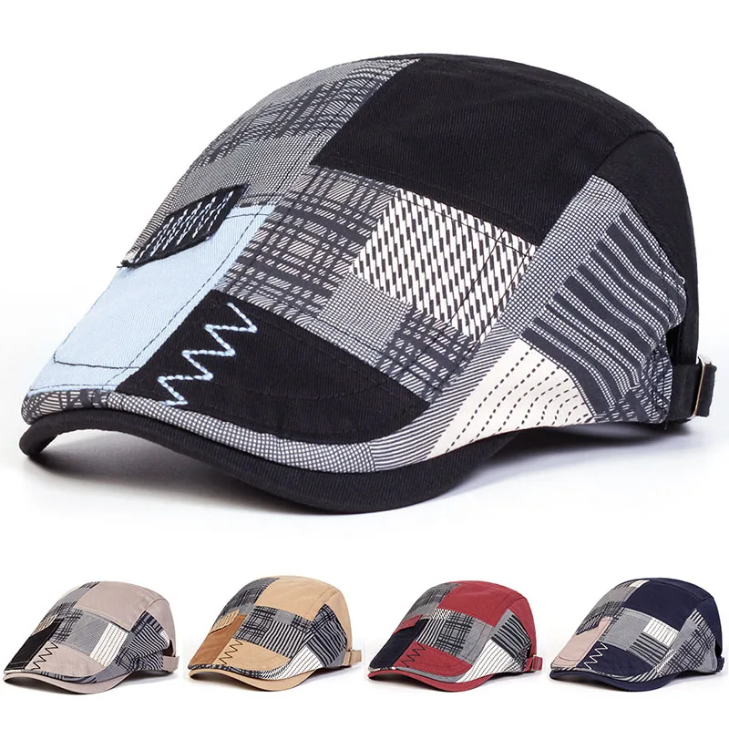 2026 Trendy Beret Men Retro Newsboy Cap Patchwork Plaid Herringbone Flat Peaked Cap Women Driving Cabbie Gatsby Hat Casquette
2026 Trendy Beret Men Retro Newsboy Cap Patchwork Plaid Herringbone Flat Peaked Cap Women Driving Cabbie Gatsby Hat Casquette