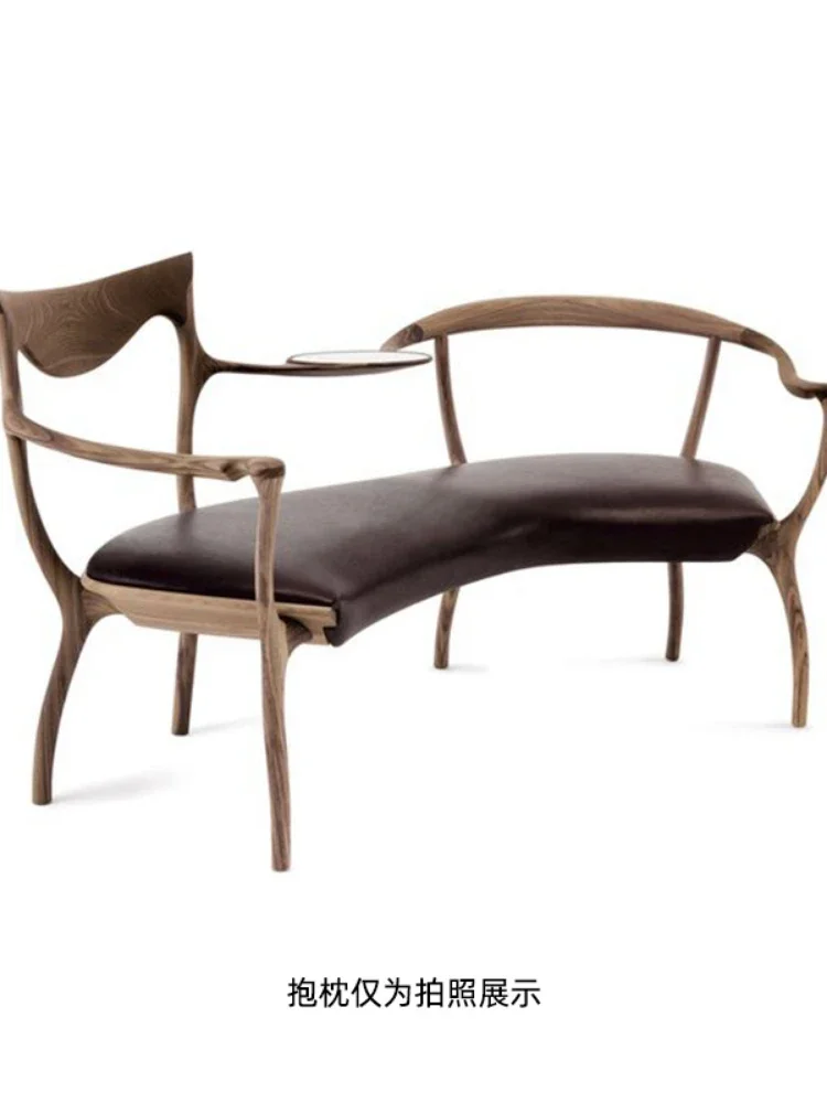 Double-seat double chair Italian light luxury solid wood sofa creative personality leather leisure lover chair
Double-seat double chair Italian light luxury solid wood sofa creative personality leather leisure lover chair
