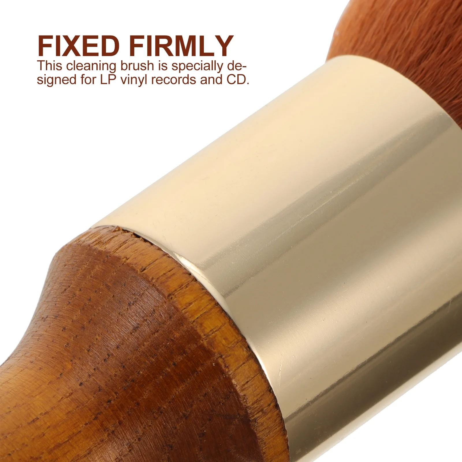 Turntable Cleaning Brush for Vinyl Records and Cds with Conductive Fibers Non Abrasive Bristles Wooden Handle Protection
Turntable Cleaning Brush for Vinyl Records and Cds with Conductive Fibers Non Abrasive Bristles Wooden Handle Protection