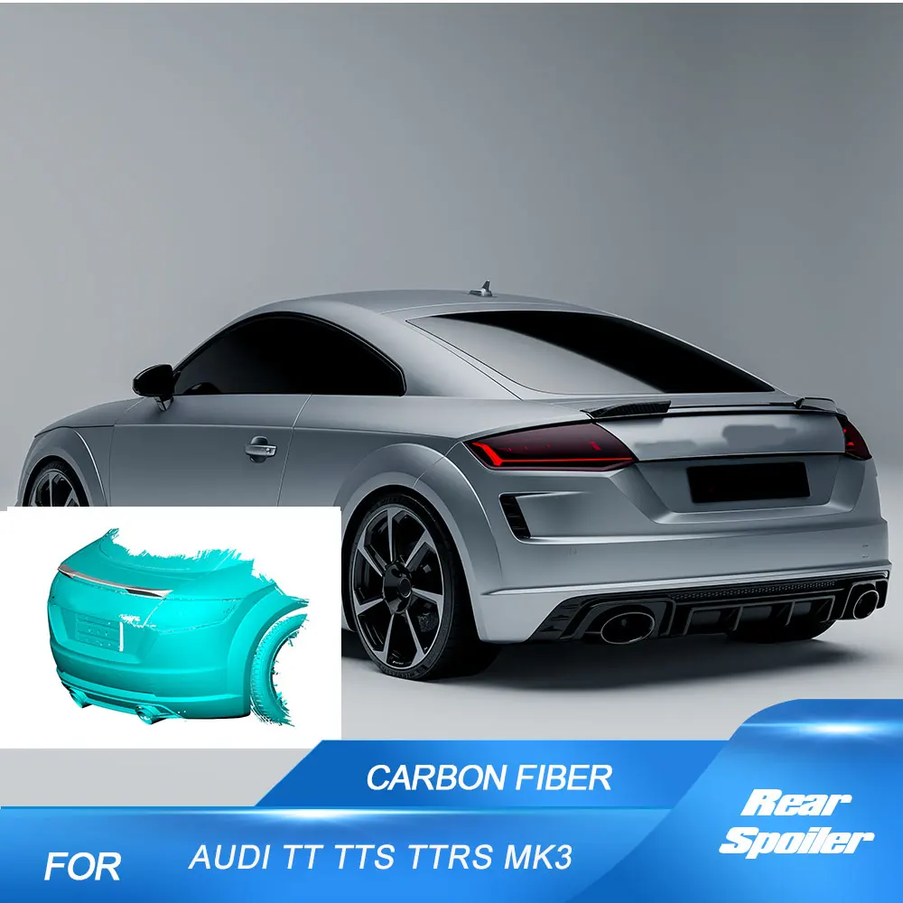 Carbon Fiber Rear Trunk Spoiler Wing for Audi TT MK3 TTS TTRS TT SLINE 2015-2023 Rear Spoiler Boot Lip
Carbon Fiber Rear Trunk Spoiler Wing for Audi TT MK3 TTS TTRS TT SLINE 2015-2023 Rear Spoiler Boot Lip