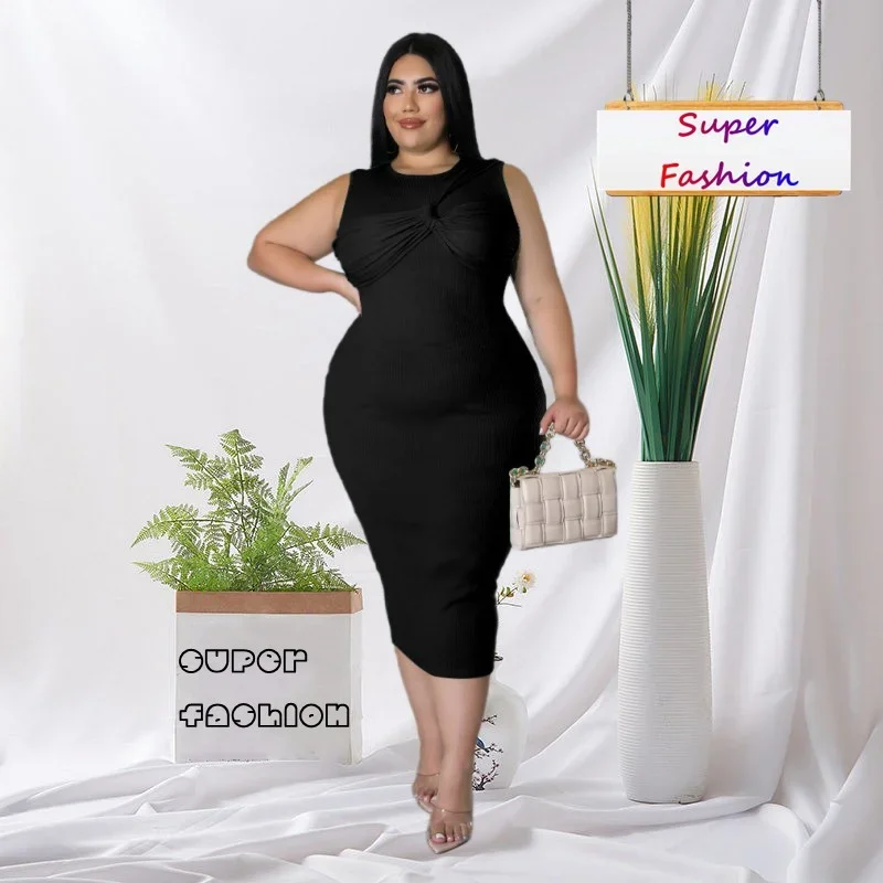 WSFEC L-4XL 2024 Plus Size Black Women's Dress Plus Size Evening Dress Sexy Sleeveless Bodycon Midi Dress Dropshipping Wholesale
WSFEC L-4XL 2024 Plus Size Black Women's Dress Plus Size Evening Dress Sexy Sleeveless Bodycon Midi Dress Dropshipping Wholesale
