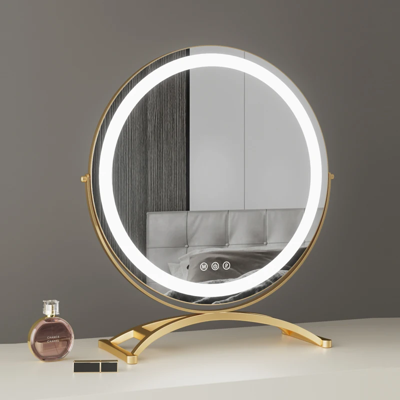 Makeup mirror with lamp desktop home led dresser mirror smart master bedroom premium beauty mirror ins
Makeup mirror with lamp desktop home led dresser mirror smart master bedroom premium beauty mirror ins