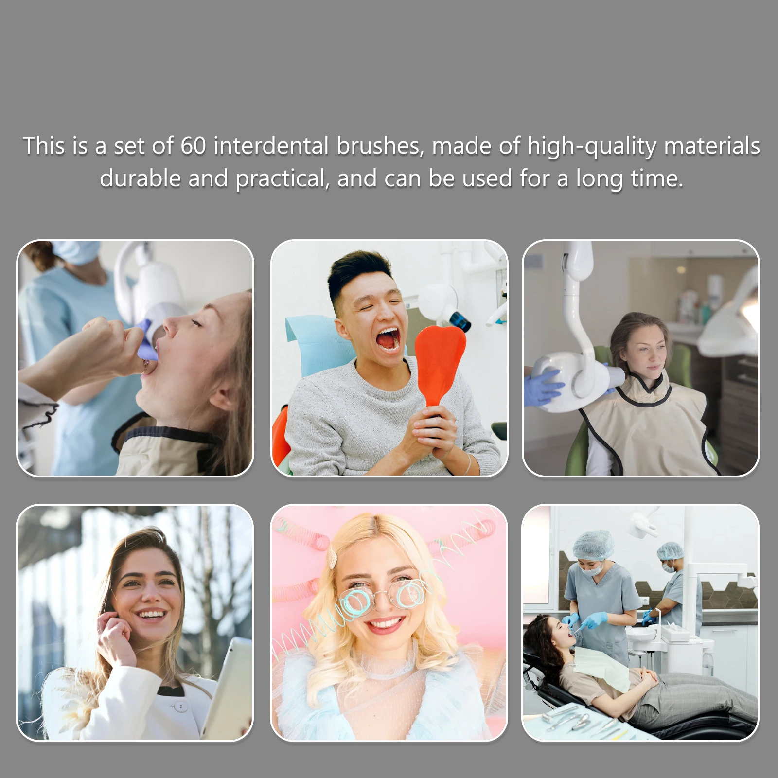 60 pcs Inter-Dental Brushes Set Oral Care Tools Teeth Gap Cleaner I-Shaped Flossers Portable Dental Supplies For Home Travel
60 pcs Inter-Dental Brushes Set Oral Care Tools Teeth Gap Cleaner I-Shaped Flossers Portable Dental Supplies For Home Travel