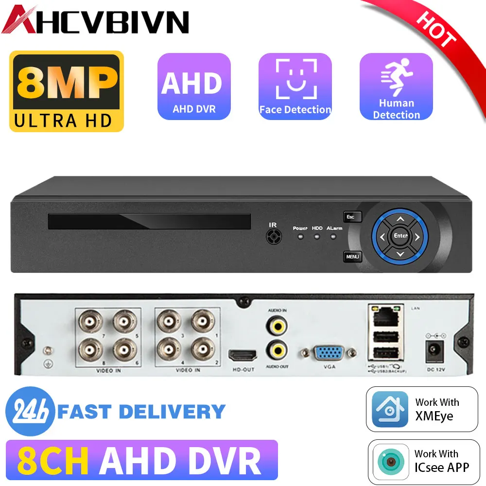 XMEYE 8CH 8MP 4K HD CCTV Video AHD DVR Рекордер Аудио Система безопасности с распознаванием лиц 6-в-1 H.265 NVR AHD DVR
XMEYE 8CH 8MP 4K HD CCTV Video AHD DVR Рекордер Аудио Система безопасности с распознаванием лиц 6-в-1 H.265 NVR AHD DVR