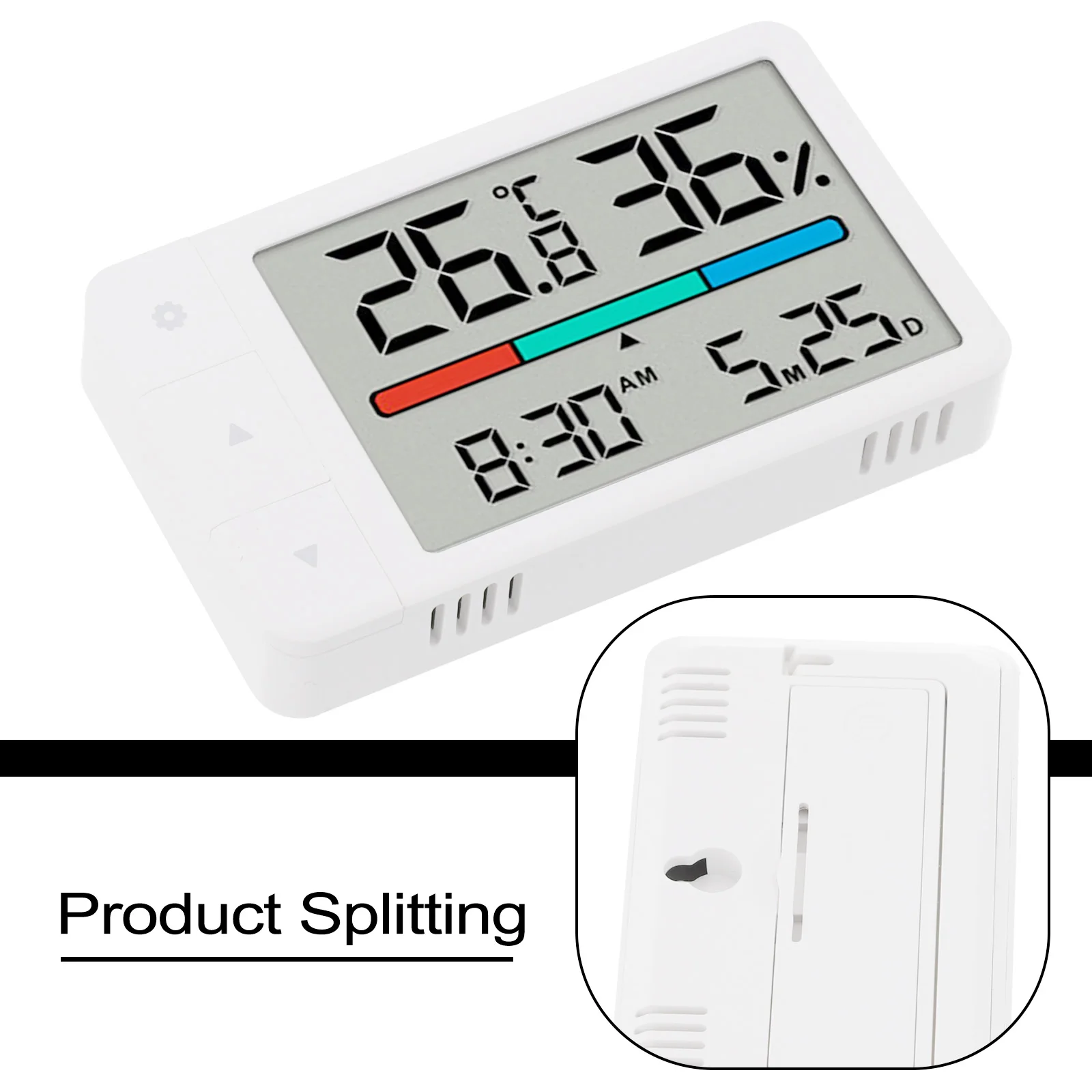 Temperature Humidity Meter Multi-function Magnetic Design Large Screen Electronic Alarm Clock Digital Thermometer Meter
Temperature Humidity Meter Multi-function Magnetic Design Large Screen Electronic Alarm Clock Digital Thermometer Meter