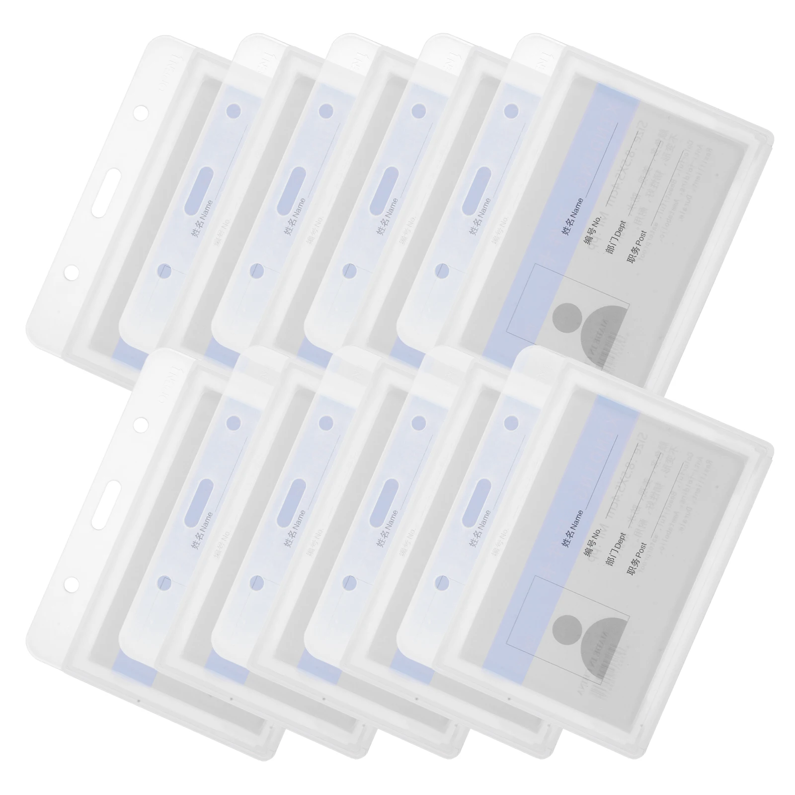 10 Pcs Card Holder Id Hard Plastic Badge Horizontal Anti-Scratch Cards Covers Name Holder Transparent Covers Campus
10 Pcs Card Holder Id Hard Plastic Badge Horizontal Anti-Scratch Cards Covers Name Holder Transparent Covers Campus