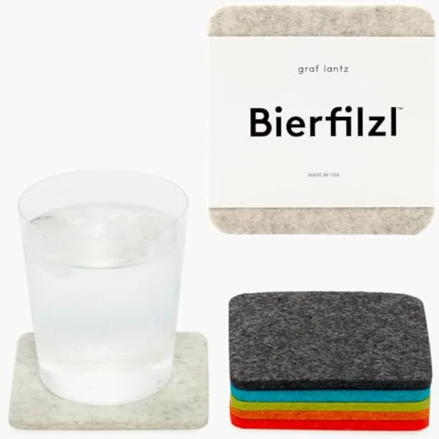Bierfilzl Merino Wool Coasters Set of "x"x5mm Absorbs 30% Weight Natural German Wool Heat Resistant Sustainable Reusable - Home
Bierfilzl Merino Wool Coasters Set of "x"x5mm Absorbs 30% Weight Natural German Wool Heat Resistant Sustainable Reusable - Home