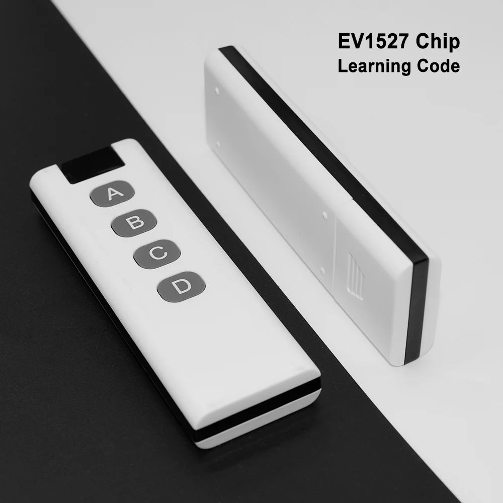 1527 EV1527 Learning Code 433mhz Remote Control 4 Buttons Key Fob Handheld Transmitter Work with RF Switch Relay Receiver