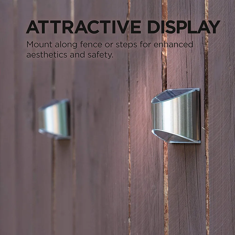 Outdoor Wall Lights Garden Solar Powered Waterproof Path Silver LED for outside
Outdoor Wall Lights Garden Solar Powered Waterproof Path Silver LED for outside