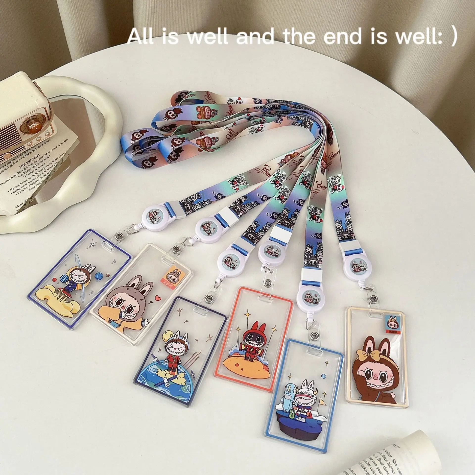 Labubu Sliding Cartoon Card Case Acrylic Bus Card Cover Anime Card Holders ID Card Long Cord Transparent Card Holder Gift
Labubu Sliding Cartoon Card Case Acrylic Bus Card Cover Anime Card Holders ID Card Long Cord Transparent Card Holder Gift