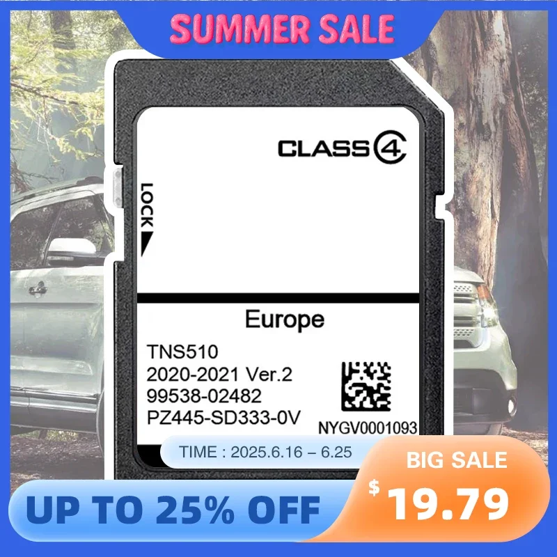 TNS510 Genuine for Toyota Satellite Navigation SAT NAV 2020-2021 SD Card PZ445-SW333-0V Version2 Cover Europe Country
TNS510 Genuine for Toyota Satellite Navigation SAT NAV 2020-2021 SD Card PZ445-SW333-0V Version2 Cover Europe Country