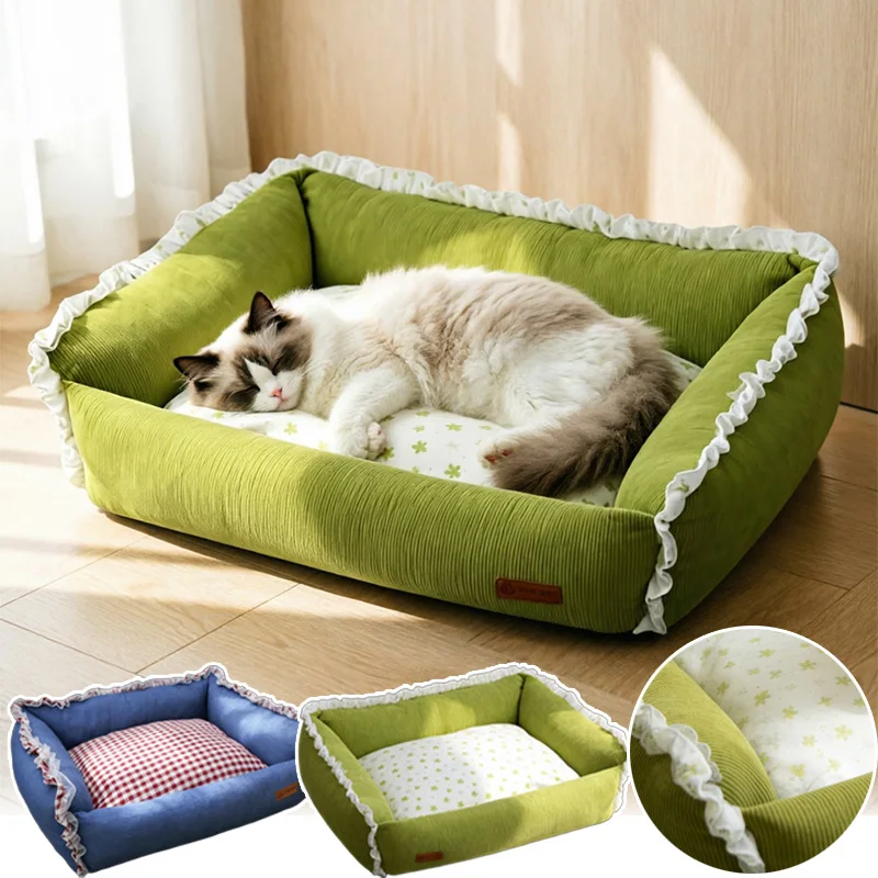 Detachable Floral Pet Sleeping Bed Washable Warm Dog Cat Nest Comfortable Sofa Mat for Bichon Chihuahua Small Breed Pets Dog Bed
Detachable Floral Pet Sleeping Bed Washable Warm Dog Cat Nest Comfortable Sofa Mat for Bichon Chihuahua Small Breed Pets Dog Bed