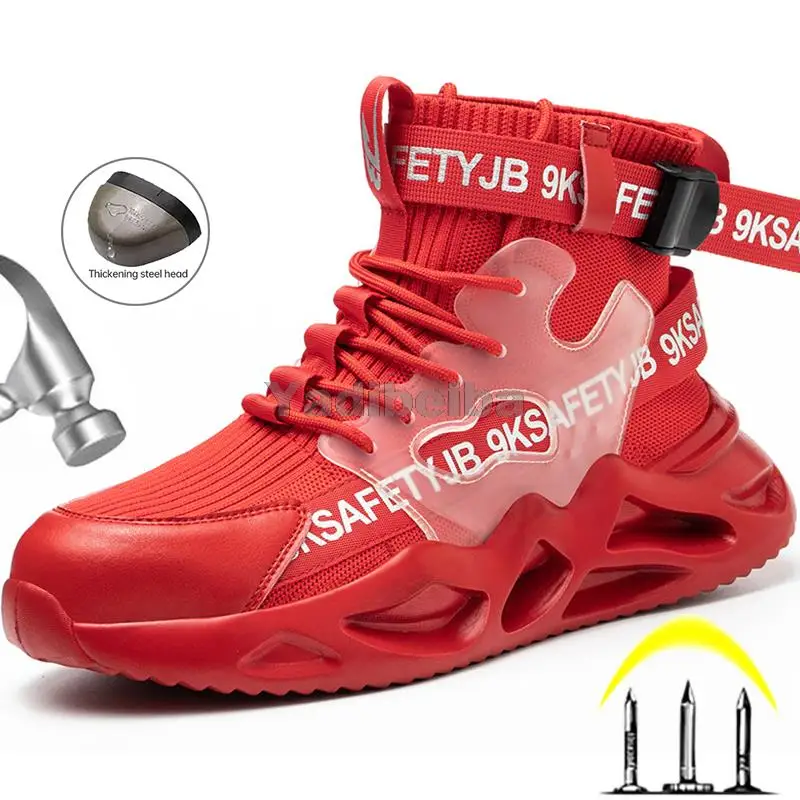 Work Safety Boots Men Women Shoes Steel Toe Safety Work Shoes Indestructible Shoes Anti-smash Fashion Sneakers Work Footwear
Work Safety Boots Men Women Shoes Steel Toe Safety Work Shoes Indestructible Shoes Anti-smash Fashion Sneakers Work Footwear