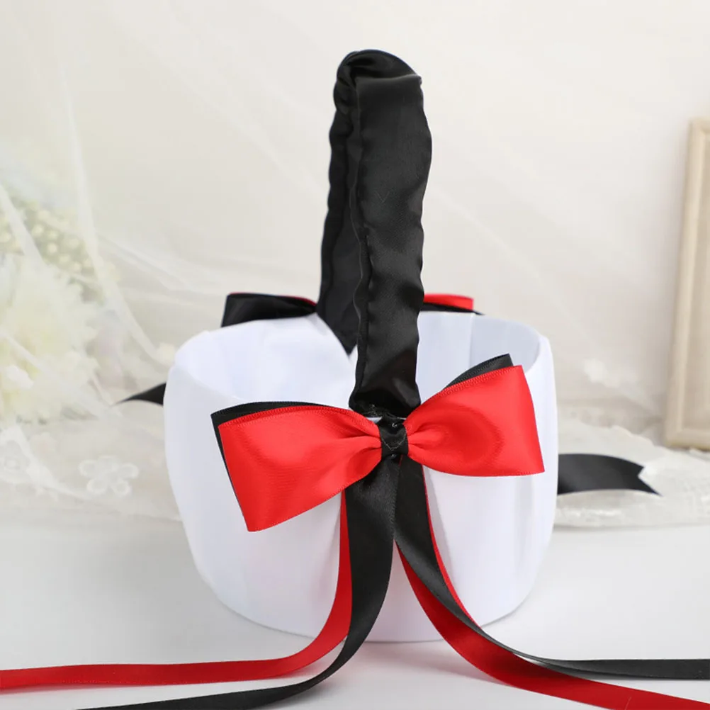 Elegant Butterfly Ribbon Flower Basket Small Wedding Banquet Petal Holder Lightweight Portable Bridal Baskets For Ceremony
Elegant Butterfly Ribbon Flower Basket Small Wedding Banquet Petal Holder Lightweight Portable Bridal Baskets For Ceremony