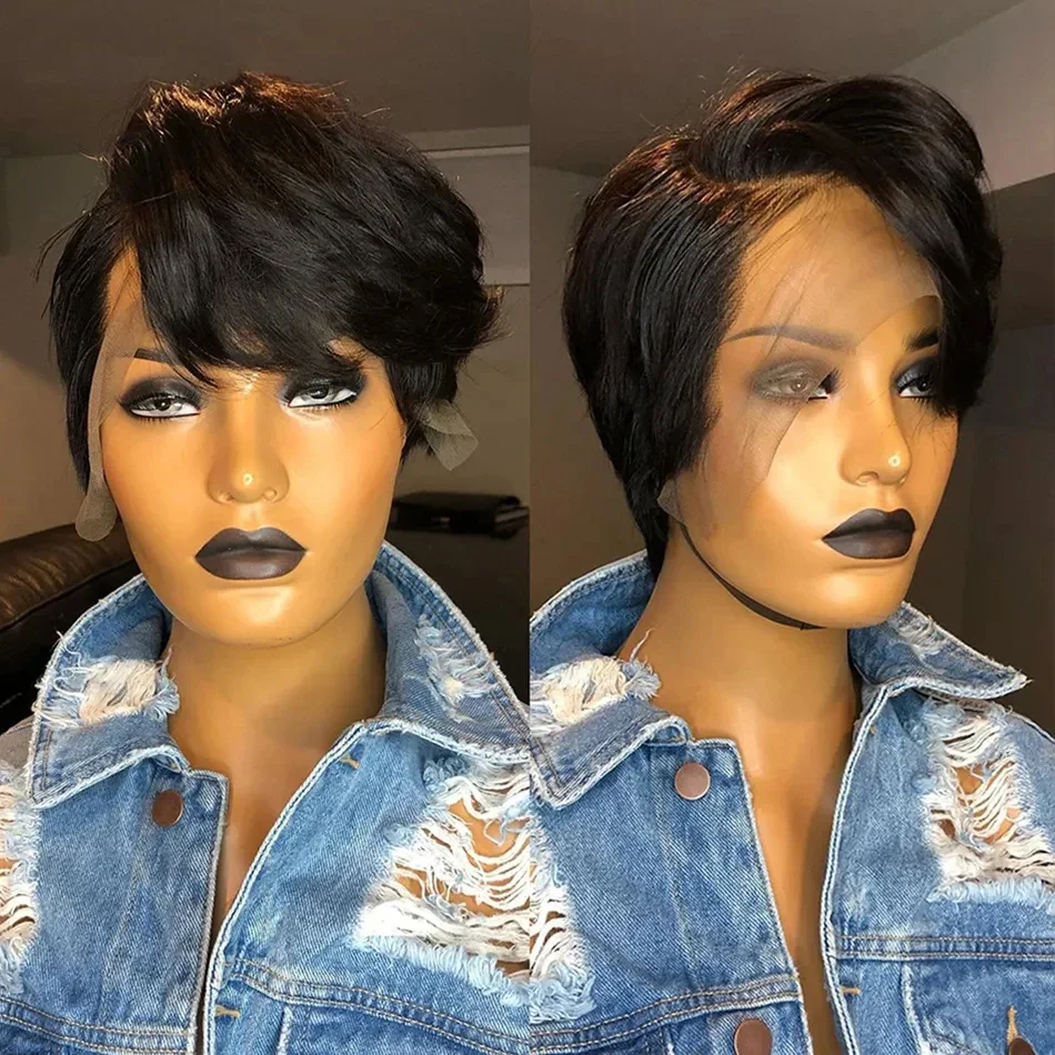 Meggit Straight Pixie Cut Short Bob Wigs Human Hair 13X4X1 Transparent Lace Front Human Hair Wig Brazilian Hair for Women
Meggit Straight Pixie Cut Short Bob Wigs Human Hair 13X4X1 Transparent Lace Front Human Hair Wig Brazilian Hair for Women