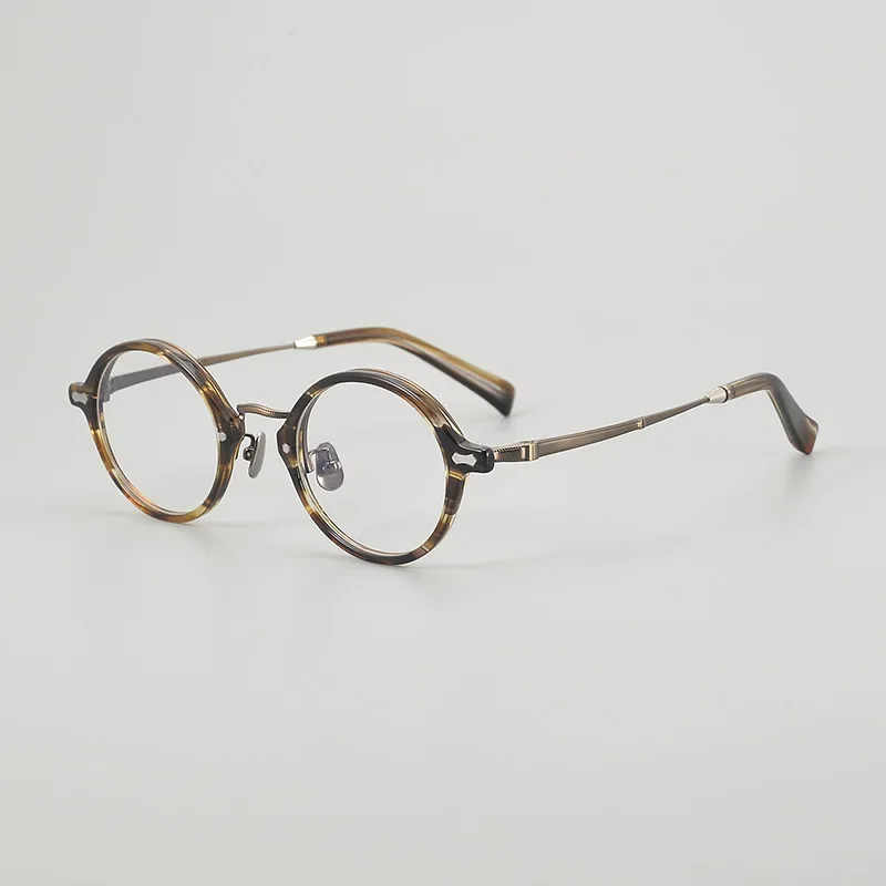 Top Grade Men Retro Brand Designer Round Acetate Blue Blocking Glasses NM-141 Ultra-light Titanium Frame Women Myopia Eyewear
Top Grade Men Retro Brand Designer Round Acetate Blue Blocking Glasses NM-141 Ultra-light Titanium Frame Women Myopia Eyewear