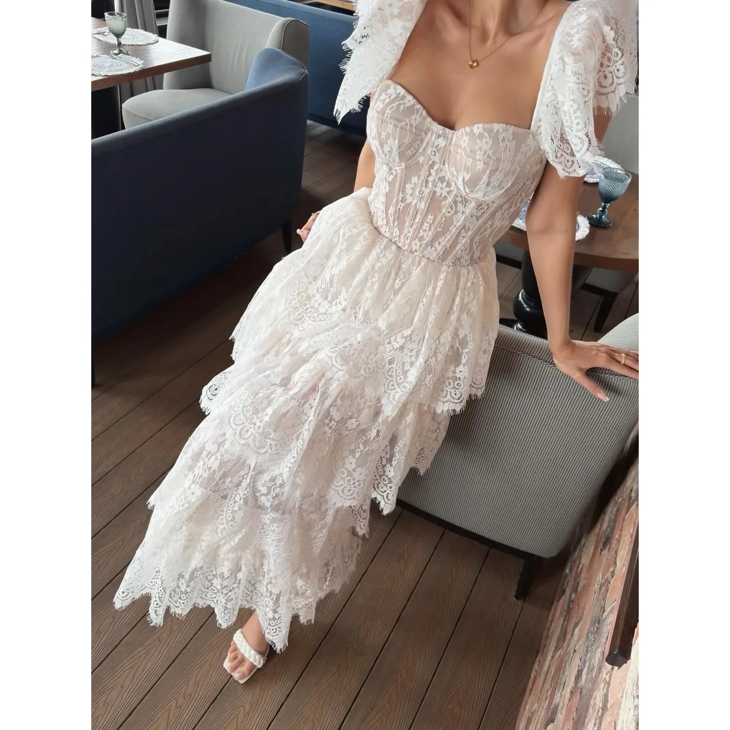 Lucy Lace Square Collar Ivory Ball Gown Elegant Stunning Beautiful Evening Dress 2026 Prom Dress Cocktail Party Robes de Soirée
Lucy Lace Square Collar Ivory Ball Gown Elegant Stunning Beautiful Evening Dress 2026 Prom Dress Cocktail Party Robes de Soirée