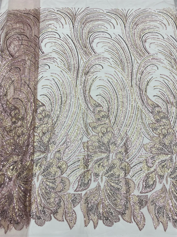 African Handmade Beaded Lace Fabric 2026 France Sequins Nigerian Embroidery Bridal Mesh for Sewing XZ6343
African Handmade Beaded Lace Fabric 2026 France Sequins Nigerian Embroidery Bridal Mesh for Sewing XZ6343