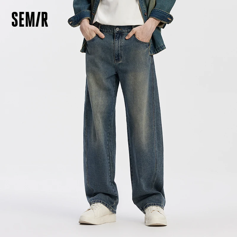 Semir Baggy Pants Men Vintage Curved Denim Loose Arc Fit 2025 Autumn Jeans Man Clothes Vintage Curved Design Soft Denim
Semir Baggy Pants Men Vintage Curved Denim Loose Arc Fit 2025 Autumn Jeans Man Clothes Vintage Curved Design Soft Denim
