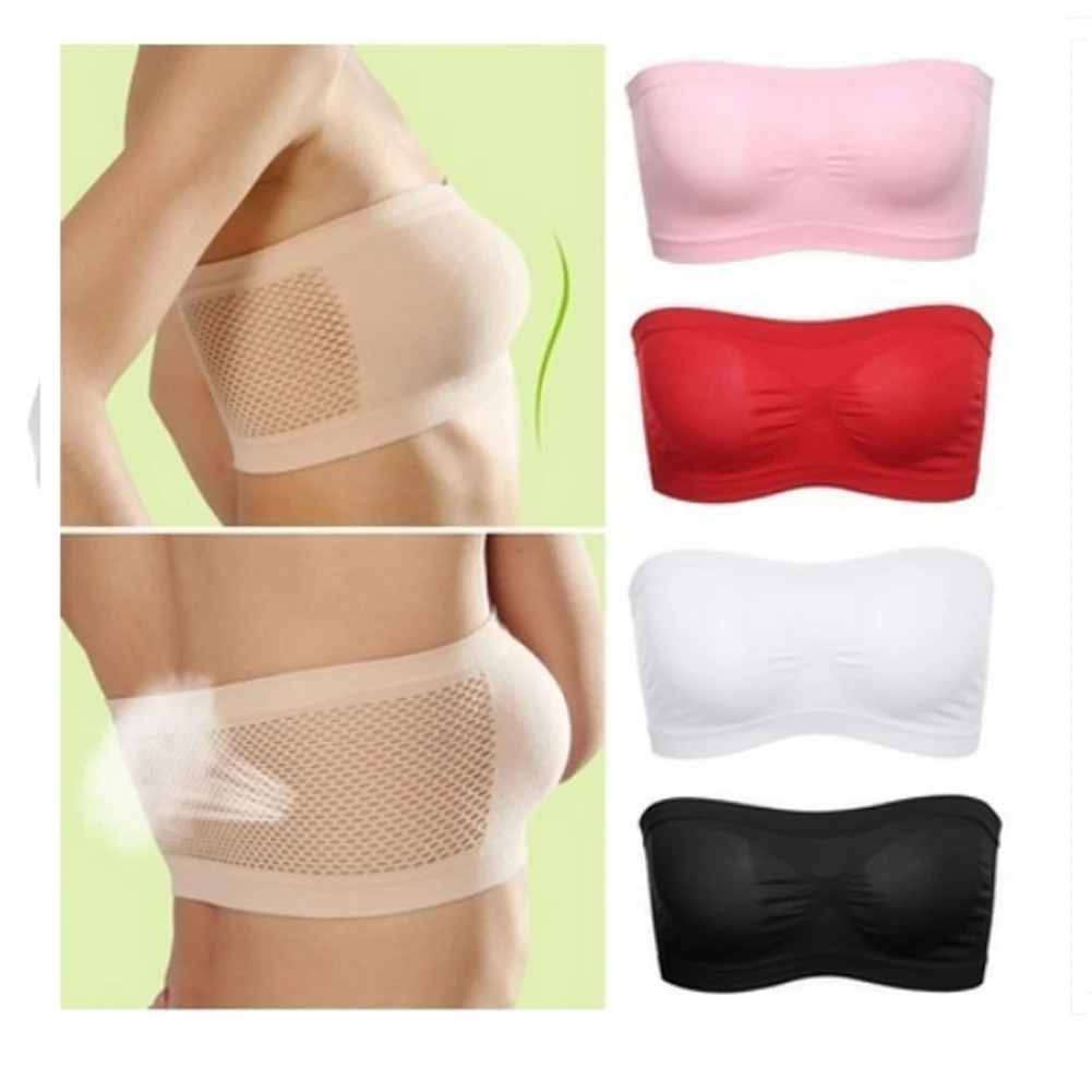 Summer Strapless Bras Women's Tube Top Female Sexy Crop Top Seamless Breathable Chest Wrap Bandeau Wireless Girls Underwear
Summer Strapless Bras Women's Tube Top Female Sexy Crop Top Seamless Breathable Chest Wrap Bandeau Wireless Girls Underwear