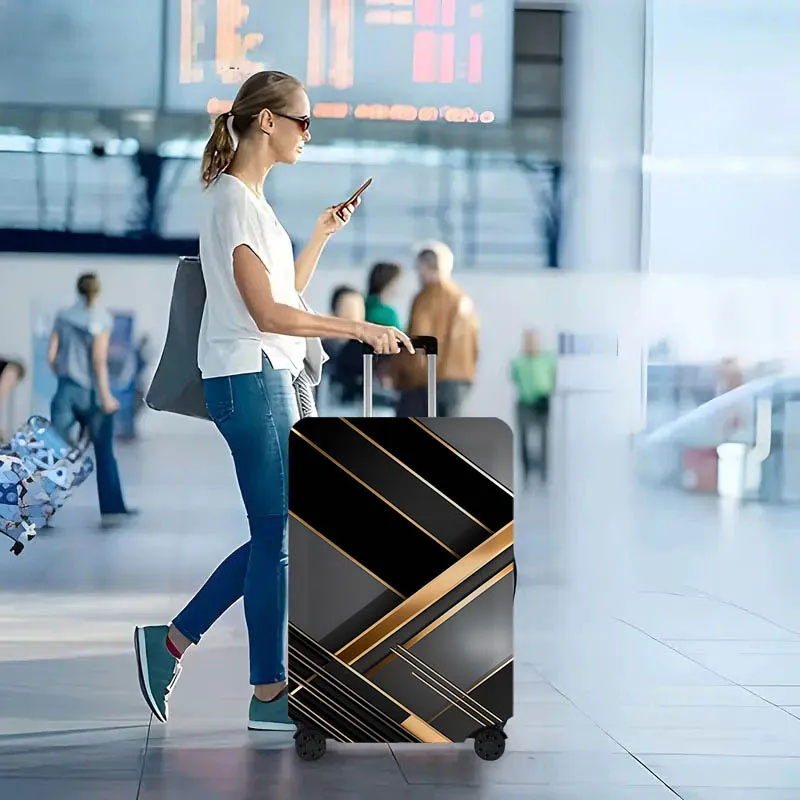 Classic geometric marble-patterned luggage cover, dust-proof and stretchy travel accessory, suitable for 18–32-inch suitcases
Classic geometric marble-patterned luggage cover, dust-proof and stretchy travel accessory, suitable for 18–32-inch suitcases