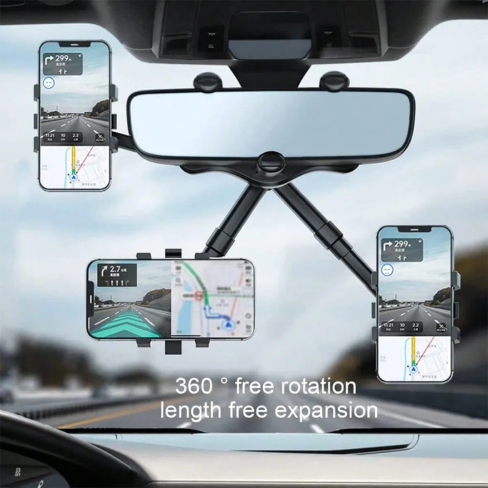 360° Rotatable And Retractable Car Phone Holder, Multifunctional Adjustable Mount, Universal Rearview Mirror Phone Holder For All Mobile Phones,Secure Grip For Navigation While Driving, Stylish Accessory,Flexible Positioning,Christmas
360° Rotatable And Retractable Car Phone Holder, Multifunctional Adjustable Mount, Universal Rearview Mirror Phone Holder For All Mobile Phones,Secure Grip For Navigation While Driving, Stylish Accessory,Flexible Positioning,Christmas