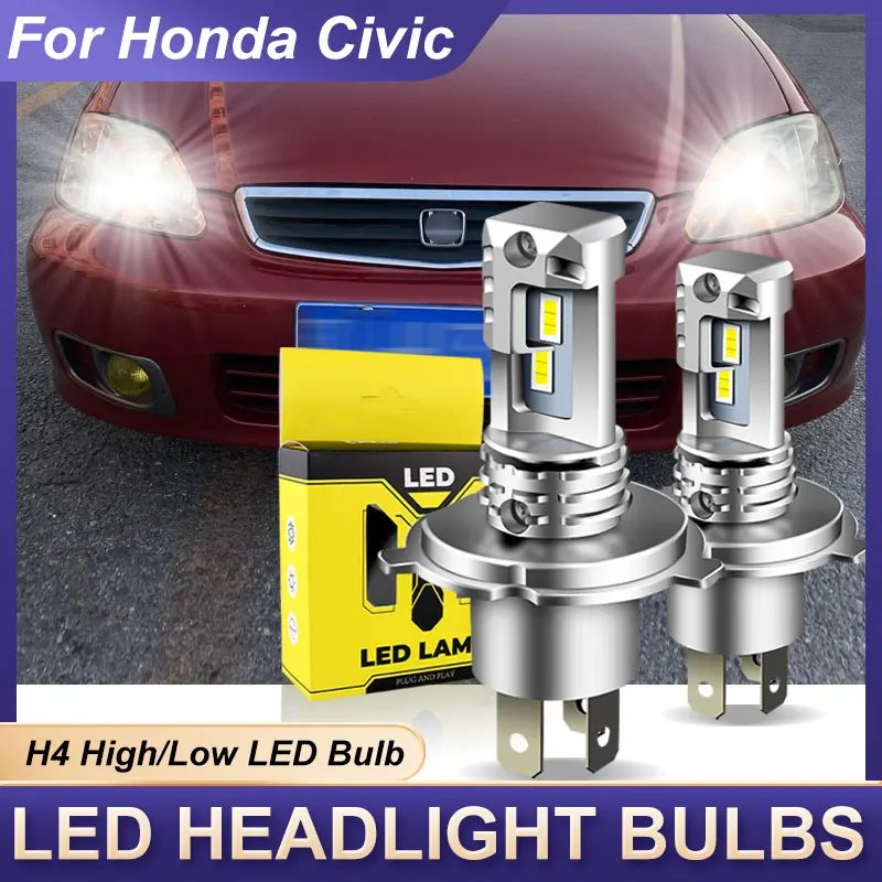 2pcs LED Headlight High/Low Beam Bulbs H4 9003 HB2 Bright Lamps CANbus 12000lm For Honda Civic 1992-1999 2000 2002 2003 6000k
2pcs LED Headlight High/Low Beam Bulbs H4 9003 HB2 Bright Lamps CANbus 12000lm For Honda Civic 1992-1999 2000 2002 2003 6000k