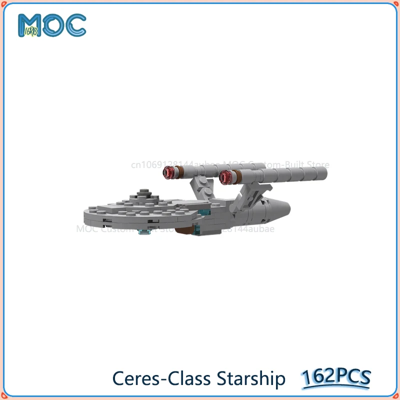 Модель звездного корабля Ceres-Class MOC, строительные блоки, сделай сам, сборные кирпичи, образовательная космическая коллекция, демонстрационные игрушки, рождественские подарки, 162 шт.
Модель звездного корабля Ceres-Class MOC, строительные блоки, сделай сам, сборные кирпичи, образовательная космическая коллекция, демонстрационные игрушки, рождественские подарки, 162 шт.