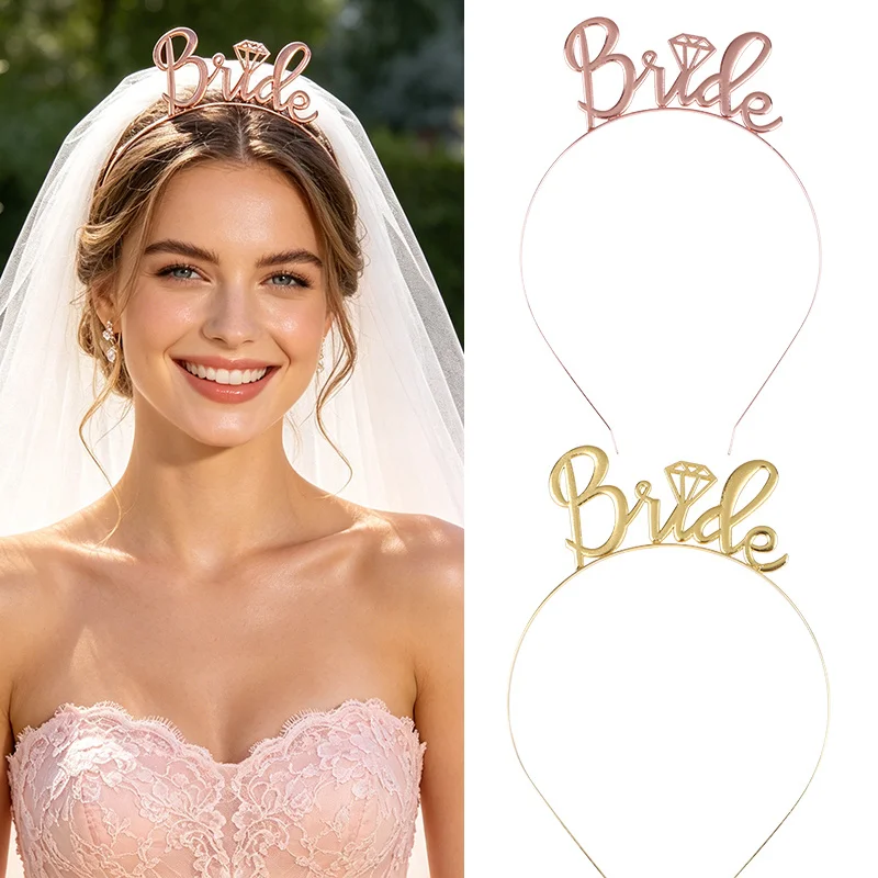 Wedding Hair Accessories Gold Bride Bridesmaid Bridal Shower Hen Party Tiara Crown Bachelorette Party Favor Wedding Supplies
Wedding Hair Accessories Gold Bride Bridesmaid Bridal Shower Hen Party Tiara Crown Bachelorette Party Favor Wedding Supplies