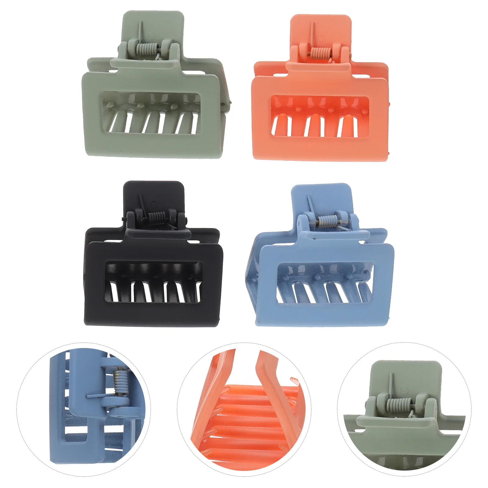 4pcs Matte Claw Clips Acrylic Large Hair Jaw Barrette Shower Hairpin For Daily Use Hair Tying Clamp Fashion Headdress
4pcs Matte Claw Clips Acrylic Large Hair Jaw Barrette Shower Hairpin For Daily Use Hair Tying Clamp Fashion Headdress