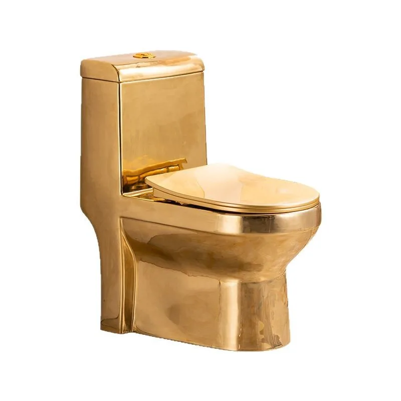 Gold toilet electroplated ceramic super swirl water-saving and deodorant
Gold toilet electroplated ceramic super swirl water-saving and deodorant
