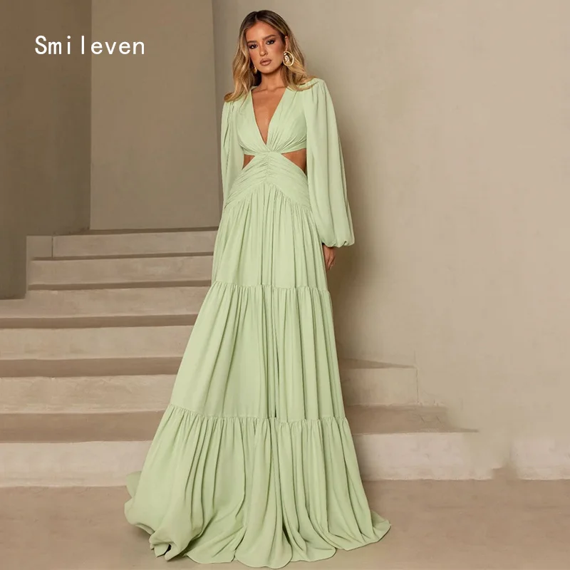 Smileven Noval Unripe Fruit Color A Line Платье для выпускного вечера Вечерние платья с длинными рукавами Платье для особых случаев по индивидуальному заказу 2026
Smileven Noval Unripe Fruit Color A Line Платье для выпускного вечера Вечерние платья с длинными рукавами Платье для особых случаев по индивидуальному заказу 2026