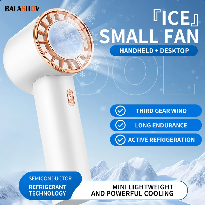 Hand Fan Air Cooler Outdoor Semiconductor Refrigeration Cooling 2200mAh Battery Portable USB Rechargeable Cold Fan
Hand Fan Air Cooler Outdoor Semiconductor Refrigeration Cooling 2200mAh Battery Portable USB Rechargeable Cold Fan