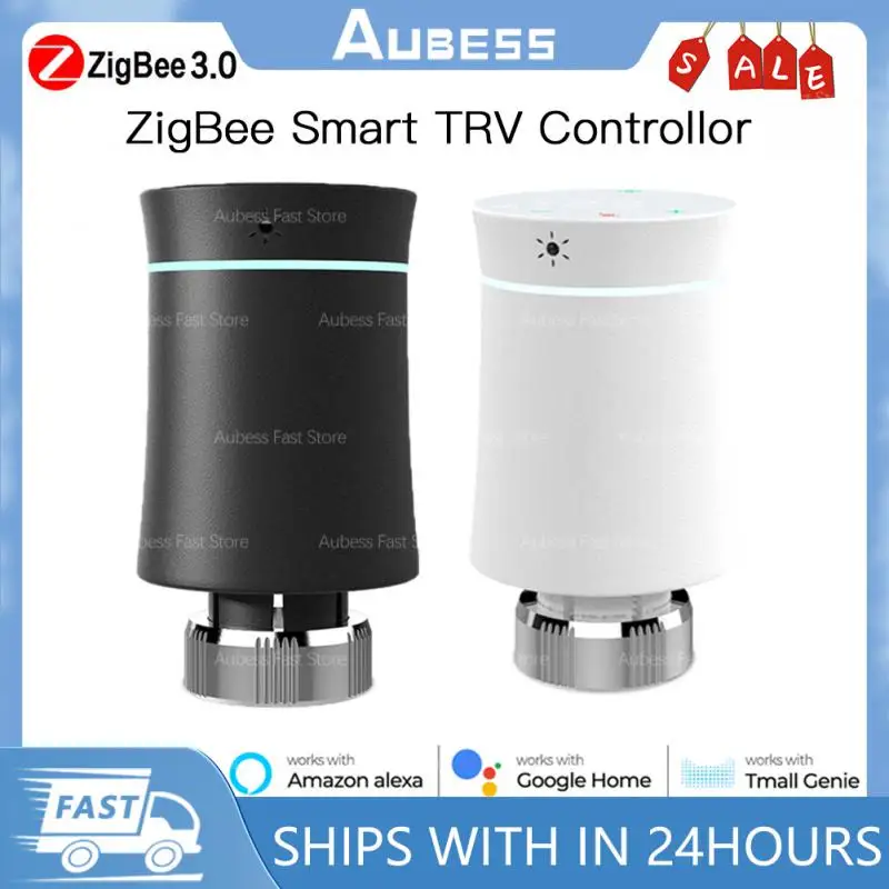 AUBESS ZigBee 3.0 Tuya New Radiator Actuator Valve Smart Programmable Thermostat Temperature Heater Alexa Voice Control
AUBESS ZigBee 3.0 Tuya New Radiator Actuator Valve Smart Programmable Thermostat Temperature Heater Alexa Voice Control