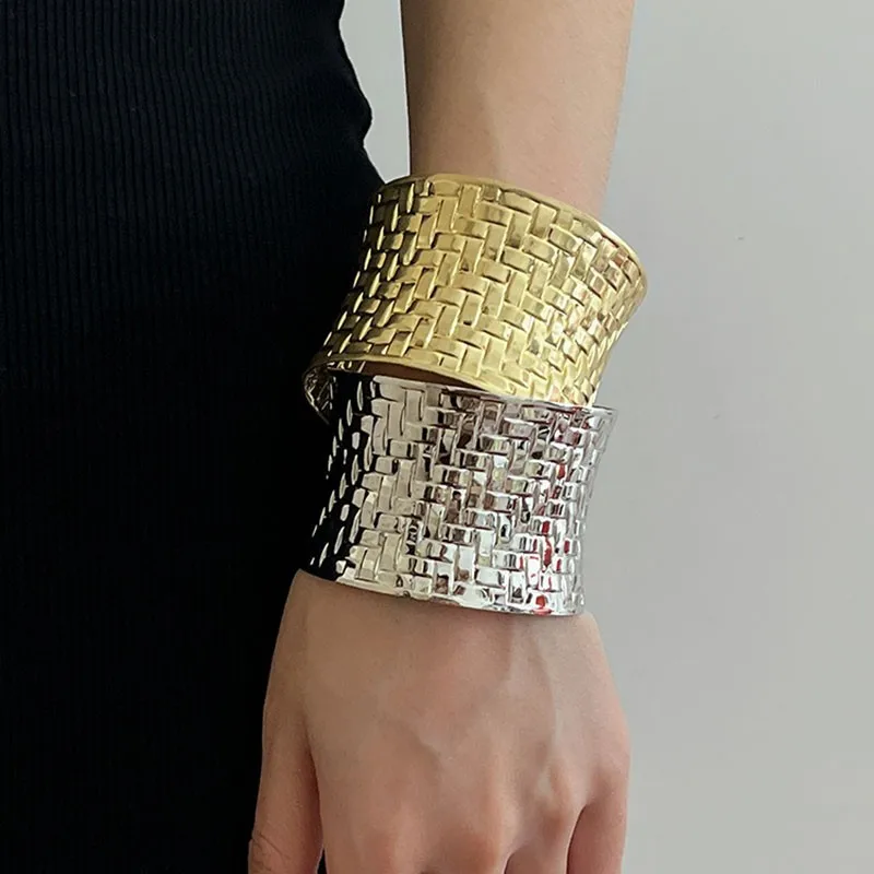 fashion metal bangle for women jewelry gold silver color large wide bracelet
fashion metal bangle for women jewelry gold silver color large wide bracelet