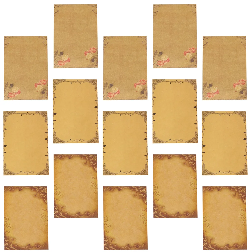 2pcs 48 Sheets Stationery for Letters Notes Greetings Vintage Kraft Paper Retro Style Letter Retro Stationary Paper
2pcs 48 Sheets Stationery for Letters Notes Greetings Vintage Kraft Paper Retro Style Letter Retro Stationary Paper
