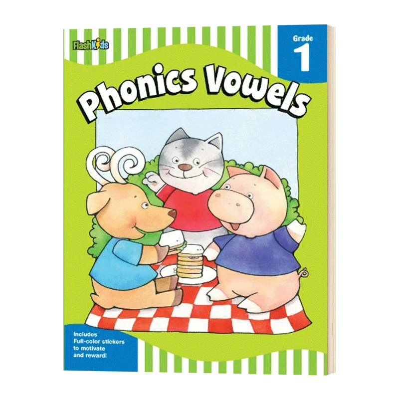Learning Phonics Vowels Grade 1 Flash Skills, Children's books aged 3 4 5 6, English books, 781411434455
Learning Phonics Vowels Grade 1 Flash Skills, Children's books aged 3 4 5 6, English books, 781411434455