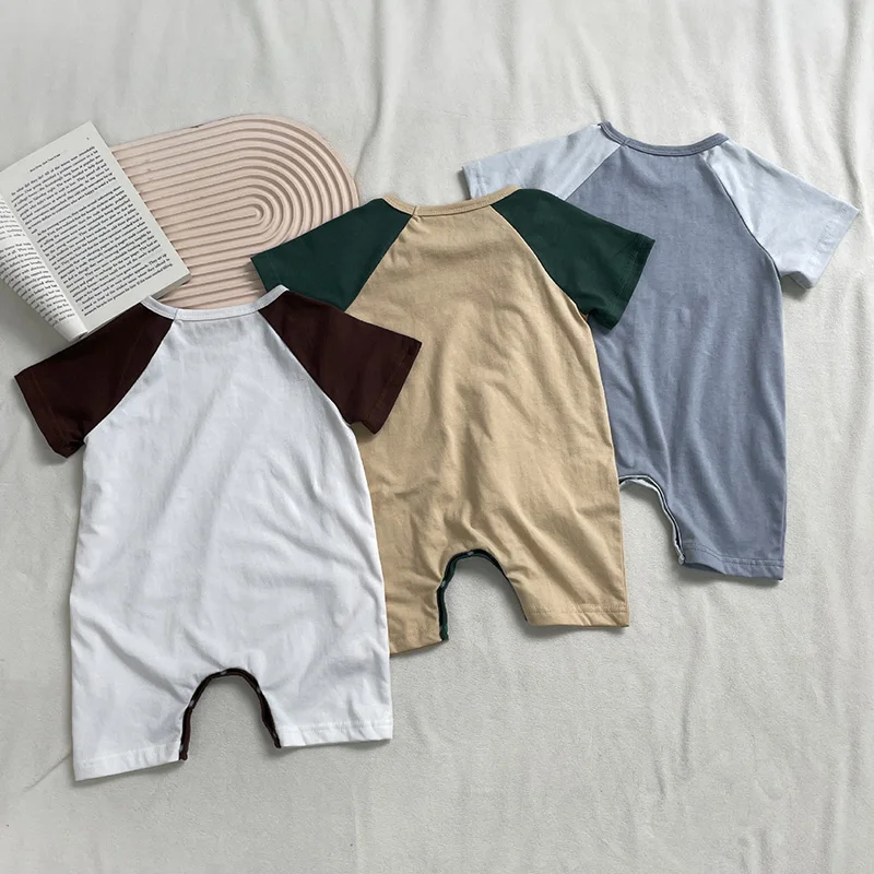 Toddler Baby Boys Girl Romper Short Sleeved Cotton Stitching Newborn Baby Boys Girls Jumpsuit Baby Clothes For Summer
Toddler Baby Boys Girl Romper Short Sleeved Cotton Stitching Newborn Baby Boys Girls Jumpsuit Baby Clothes For Summer