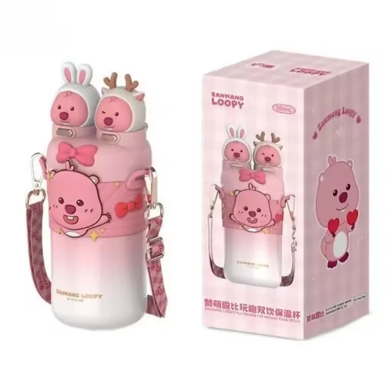 New Loopy animation peripheral cartoon thermos cup kawaii children student straw cup creative girl double drinking kettle
New Loopy animation peripheral cartoon thermos cup kawaii children student straw cup creative girl double drinking kettle