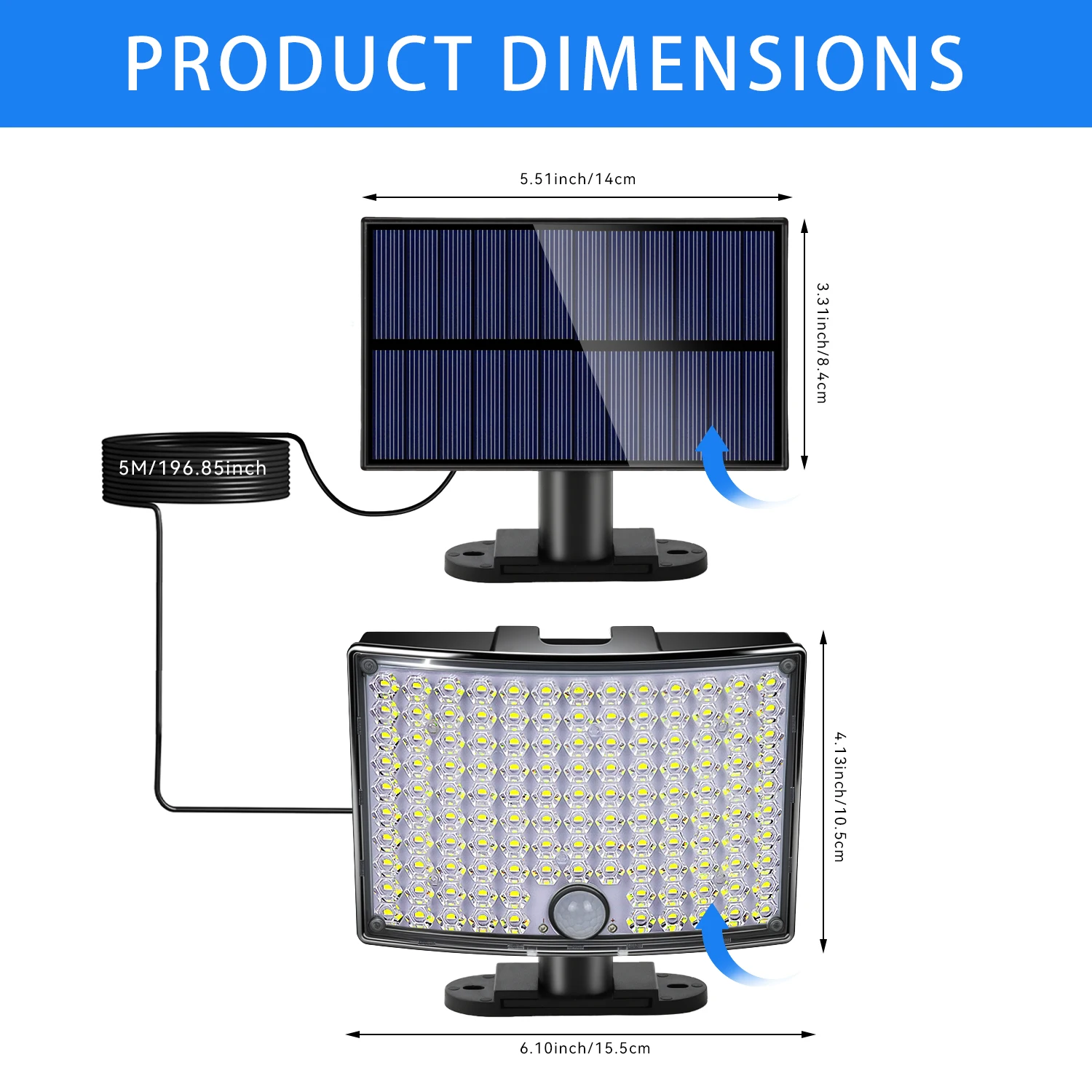 138LEDs Super-Bright Solar Outdoor Lights, 3 Lighting Modes, IP65 Waterproof, Solar Motion Sensor Security Flood Lamp for Garden
138LEDs Super-Bright Solar Outdoor Lights, 3 Lighting Modes, IP65 Waterproof, Solar Motion Sensor Security Flood Lamp for Garden