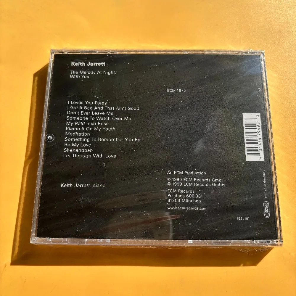 Keith Jarrett The Melody At Night With You CD Piano Jazz Audiophile Classic Album For Jazz Lovers Collection In Stock
Keith Jarrett The Melody At Night With You CD Piano Jazz Audiophile Classic Album For Jazz Lovers Collection In Stock