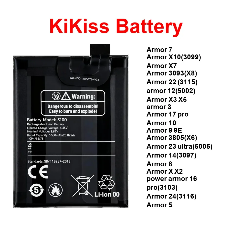Аккумулятор для Ulefone Power 14 16 Armor 5S 9E X10 X3 X5 X6 X7 X8 XX2 3 5 7 8 9 10 12 14 16 17 22 23 24 3059 Pro Ultra
Аккумулятор для Ulefone Power 14 16 Armor 5S 9E X10 X3 X5 X6 X7 X8 XX2 3 5 7 8 9 10 12 14 16 17 22 23 24 3059 Pro Ultra