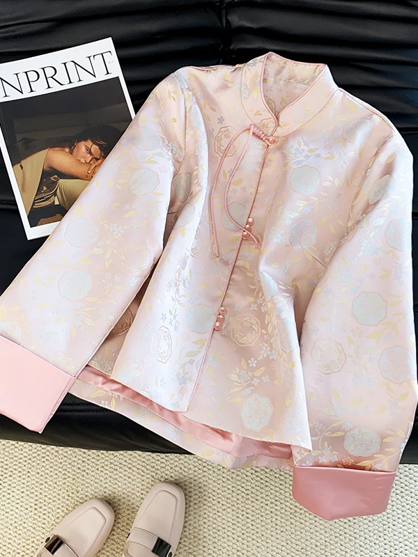 New Chinese Style Satin Short Jacket Women's Autumn High-End Feel National Wind Button Tassel Improved Hanfu Tang Costume Top
New Chinese Style Satin Short Jacket Women's Autumn High-End Feel National Wind Button Tassel Improved Hanfu Tang Costume Top
