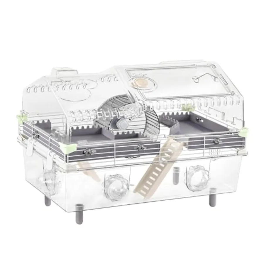 Large Multilevel Hamster Cage 22x12x15in for Dwarf Hamster Robo Hamster with 2 Platforms Exercise Wheel 3 Connectable Tube Port
Large Multilevel Hamster Cage 22x12x15in for Dwarf Hamster Robo Hamster with 2 Platforms Exercise Wheel 3 Connectable Tube Port