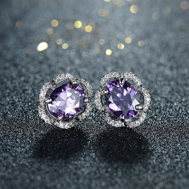 Square Earrings Luxury Crystal Small Stone Stud Earrings Silver Color Wedding Earrings For Women
Square Earrings Luxury Crystal Small Stone Stud Earrings Silver Color Wedding Earrings For Women