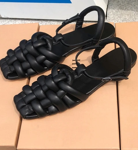 Square Toe Weave Women Shoe Flat Sole Spring Slingback Solid Buckle Strap Retro Genuine Leather Sexy Mary Jane 2025 New Arrivals
Square Toe Weave Women Shoe Flat Sole Spring Slingback Solid Buckle Strap Retro Genuine Leather Sexy Mary Jane 2025 New Arrivals