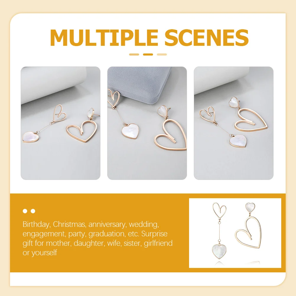 1 Pair Heart Drop For Women Asymmetrical Dangle Ear Jewelry Love Heart Earrings Fashion Ear Accessory Women Earrings
1 Pair Heart Drop For Women Asymmetrical Dangle Ear Jewelry Love Heart Earrings Fashion Ear Accessory Women Earrings