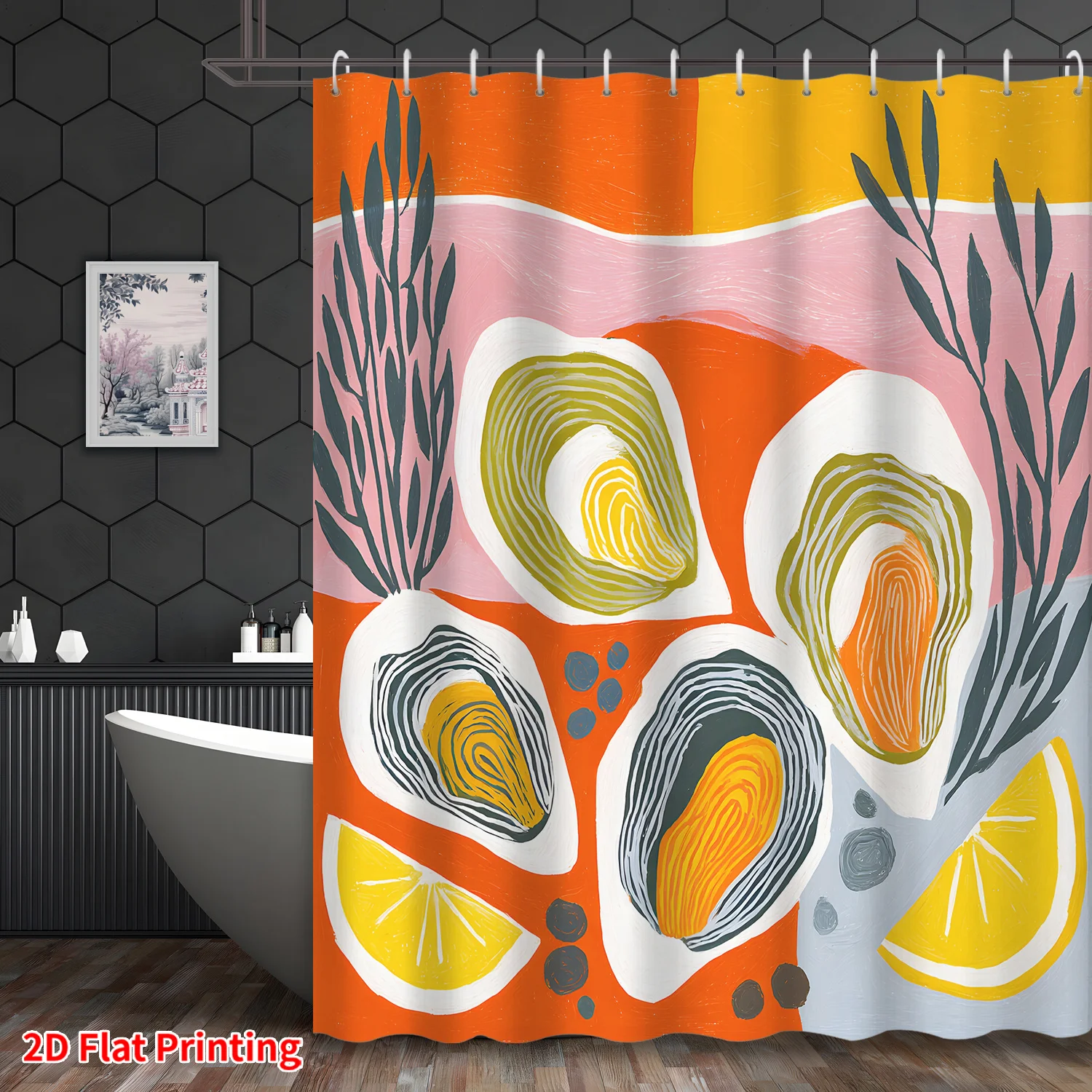 Abstract Tropical Citrus Shower Curtain Modern Geometric Design Bathroom Decor Orange Yellow Curtain 180x180cm
Abstract Tropical Citrus Shower Curtain Modern Geometric Design Bathroom Decor Orange Yellow Curtain 180x180cm
