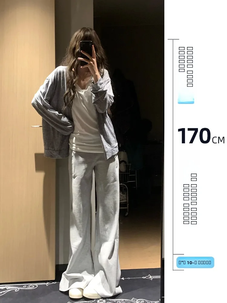 Tall Women's Loose Wide Leg Casual Pants ey Korean Sle Commute Simple Pattern Flared Pants Autumn New Arrival
Tall Women's Loose Wide Leg Casual Pants ey Korean Sle Commute Simple Pattern Flared Pants Autumn New Arrival
