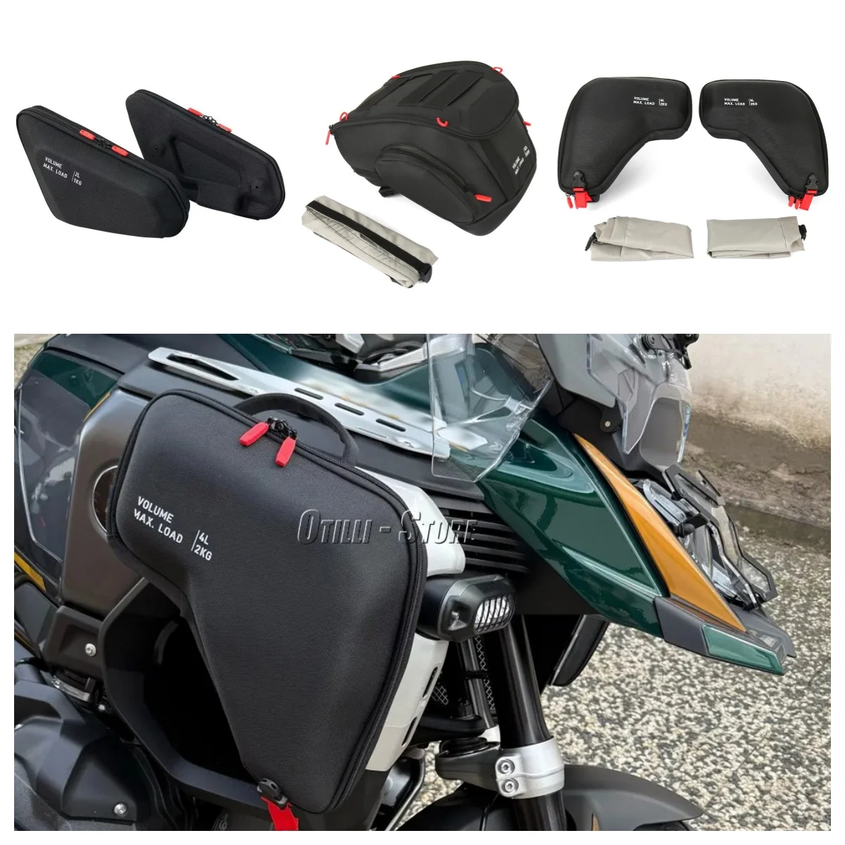 Motorcycle Quick Lock Tank Bag For BMW R1300GS Adventure 2024 2025 Radiator Side Bag Frame Storage Bag
Motorcycle Quick Lock Tank Bag For BMW R1300GS Adventure 2024 2025 Radiator Side Bag Frame Storage Bag